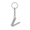 Hot-Selling Fashion 26 English Letters Diamond Keychain  Wholesale