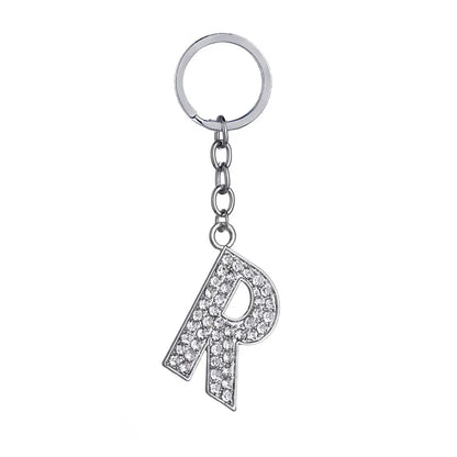 Hot-Selling Fashion 26 English Letters Diamond Keychain  Wholesale