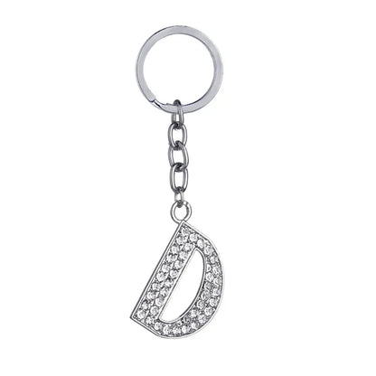 Hot-Selling Fashion 26 English Letters Diamond Keychain  Wholesale