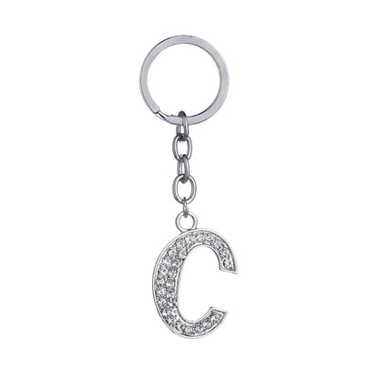 Hot-Selling Fashion 26 English Letters Diamond Keychain  Wholesale