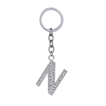 Hot-Selling Fashion 26 English Letters Diamond Keychain  Wholesale