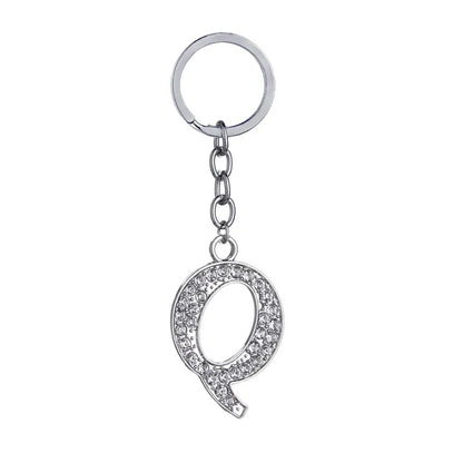 Hot-Selling Fashion 26 English Letters Diamond Keychain  Wholesale