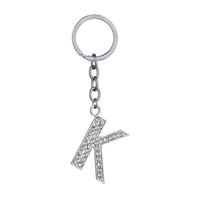 Hot-Selling Fashion 26 English Letters Diamond Keychain  Wholesale