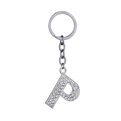 Hot-Selling Fashion 26 English Letters Diamond Keychain  Wholesale