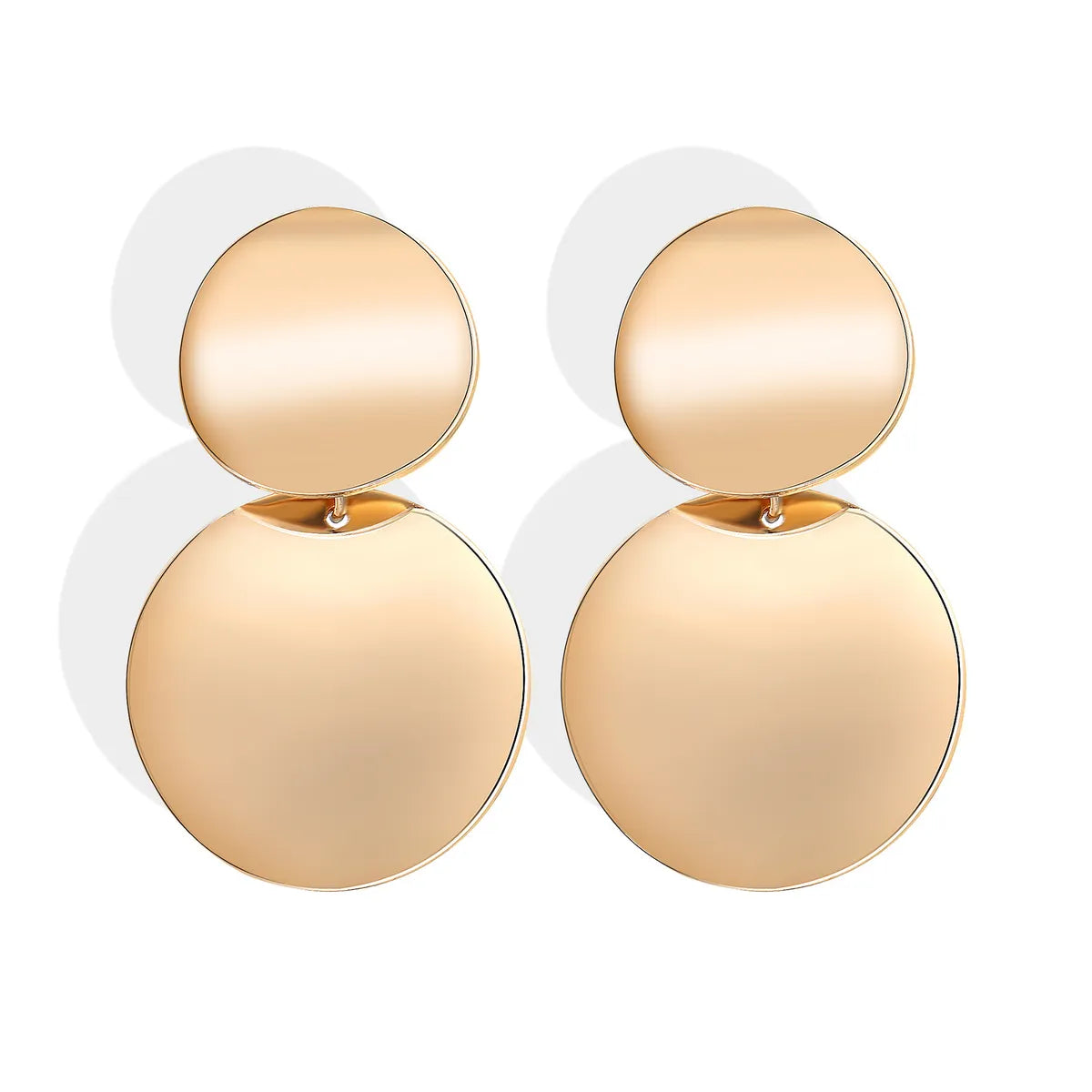 Hot Selling Fashion Creative Retro Simple Alloy Geometric Round Earrings