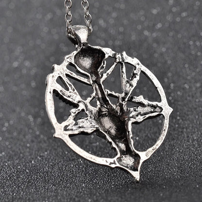 Hot Selling Fashion Retro Skull Head Sheep Head Alloy Pendant Necklace