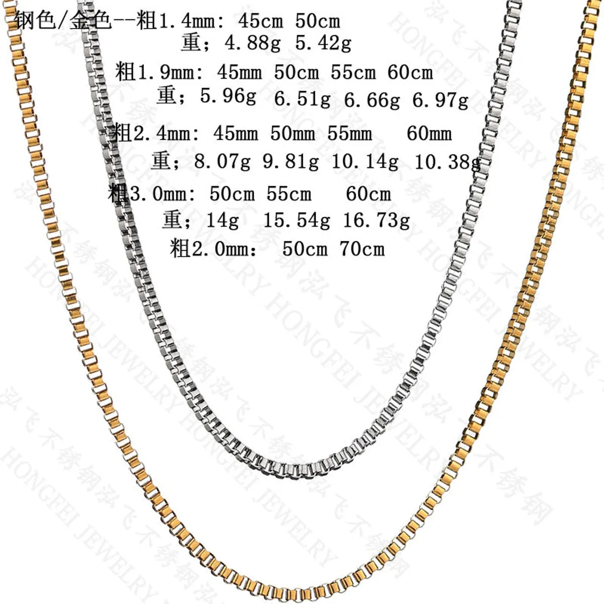 304 Stainless Steel Simple Style Necklace