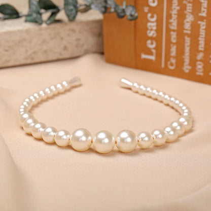 Hot Selling Faux Pearl Headband Creative Retro Fashion Pearl Headband