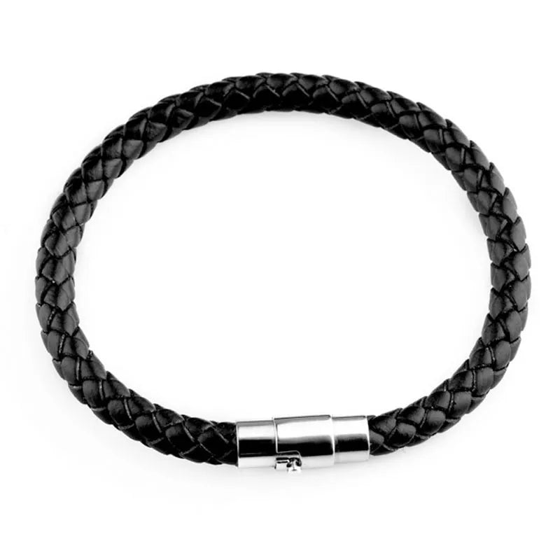 Hot Selling   Jewelry Leather Rope Woven Men'S And Women'S Bracelet Leather Couple Bracelet Wholesale