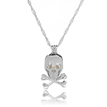 Hot-selling Luminous Openable Skull Pendant Halloween Luminous Necklace Wholesale Gooddiy