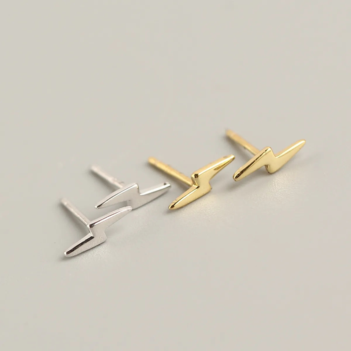 Simple Style Lightning Plating No Inlaid Earrings Ear Studs