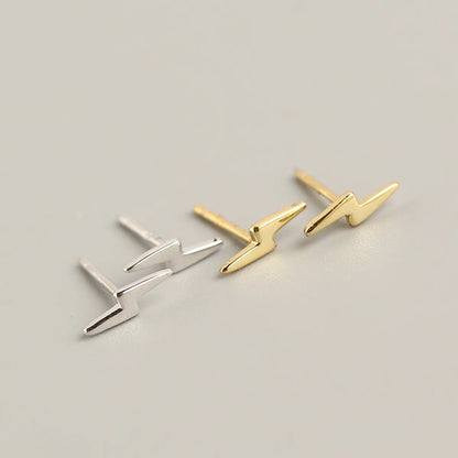 Simple Style Lightning Plating No Inlaid Earrings Ear Studs