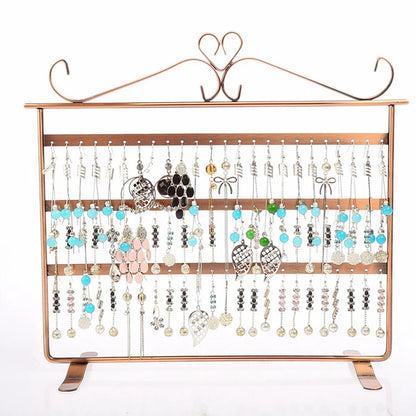 Hot-Selling Three-Tier Iron Display Rack Double-Sided Earring Storage Rack Wholesale Nihaojewelry