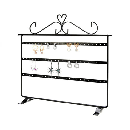 Hot-Selling Three-Tier Iron Display Rack Double-Sided Earring Storage Rack Wholesale Nihaojewelry