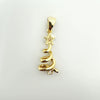 Hotselling Copper Goldplated Snowman Snowflake Christmas Tree Pendant Bracelet Necklace Diy Jewelry Accessories