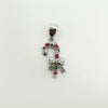 Hotselling Copper Goldplated Snowman Snowflake Christmas Tree Pendant Bracelet Necklace Diy Jewelry Accessories