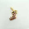 Hotselling Copper Goldplated Snowman Snowflake Christmas Tree Pendant Bracelet Necklace Diy Jewelry Accessories