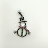 Hotselling Copper Goldplated Snowman Snowflake Christmas Tree Pendant Bracelet Necklace Diy Jewelry Accessories