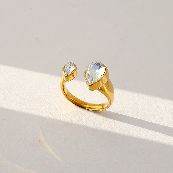 Hotselling Geometric Electroplated Unisex Retro Adjustable Rings