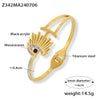 Hotselling Irregular Devil's Eye Bracelet Titanium Steel 18K Gold Plated Electroplating