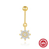 Hotselling Luxury S925 Sterling Silver Butterfly Geometric Zirconia Cartilage Piercing Earrings