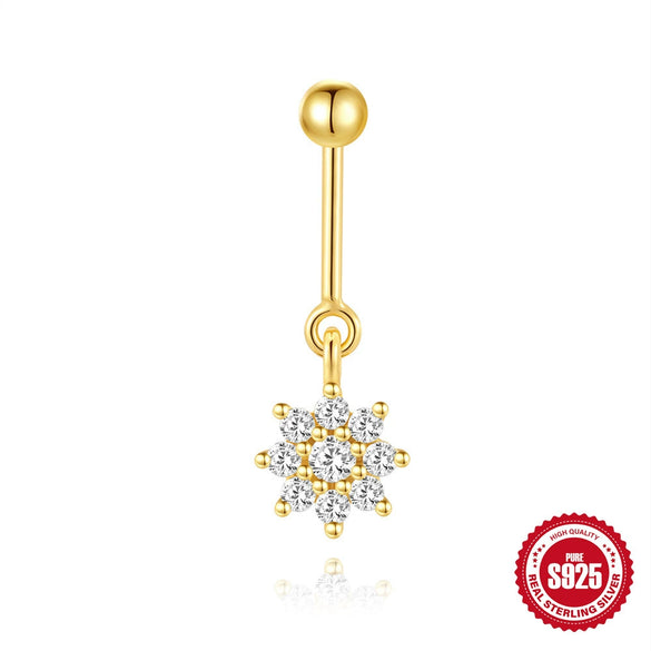 Hotselling Luxury S925 Sterling Silver Butterfly Geometric Zirconia Cartilage Piercing Earrings