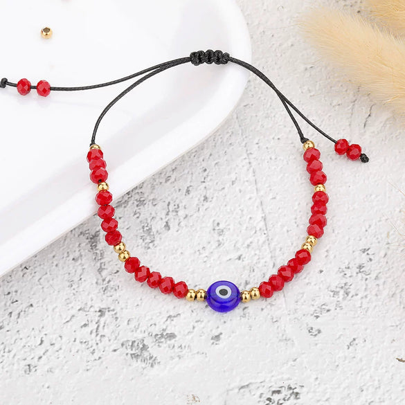 Hottest Jewelry Wholesale Ethnic Style Devil's Eye Bracelet Colorful Handwoven Eye Bracelet