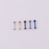 Human Body Puncture Jewelry Stainless Steel Round Geometric Vacuum Plating Electroplating Unisex