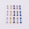 Human Body Puncture Jewelry Stainless Steel Round Geometric Vacuum Plating Electroplating Unisex