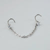 Human Body Puncture Nose Nail Jewelry G23 Titanium Grasping Round Zircon Polishing With Letters Numbers Text Pattern Unisex