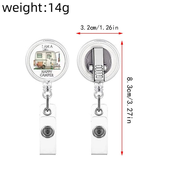 Id Buckle Abs Material Modern Art Style With Rotating Back Clip And Glue Work Permit Patch