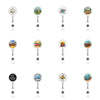 Id Buckle Abs Material Modern Art Style With Rotating Back Clip And Glue Work Permit Patch