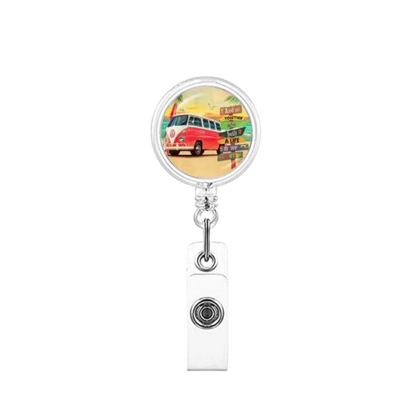 Id Buckle Abs Material Modern Art Style With Rotating Back Clip And Glue Work Permit Patch