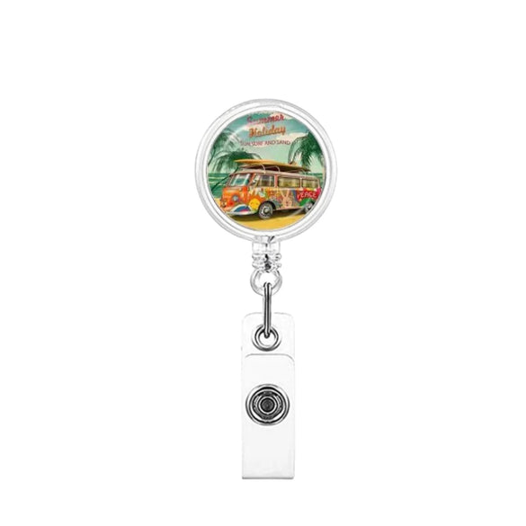 Id Buckle Abs Material Modern Art Style With Rotating Back Clip And Glue Work Permit Patch