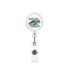Id Buckle Abs Material Modern Art Style With Rotating Back Clip And Glue Work Permit Patch
