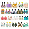 IG Style Animal Leaves Flower 3D Print Arylic Earrings