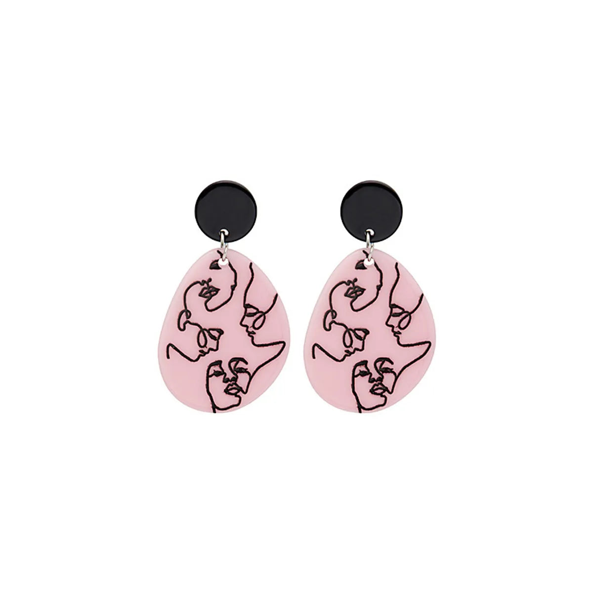 IG Style Animal Leaves Flower 3D Print Arylic Earrings