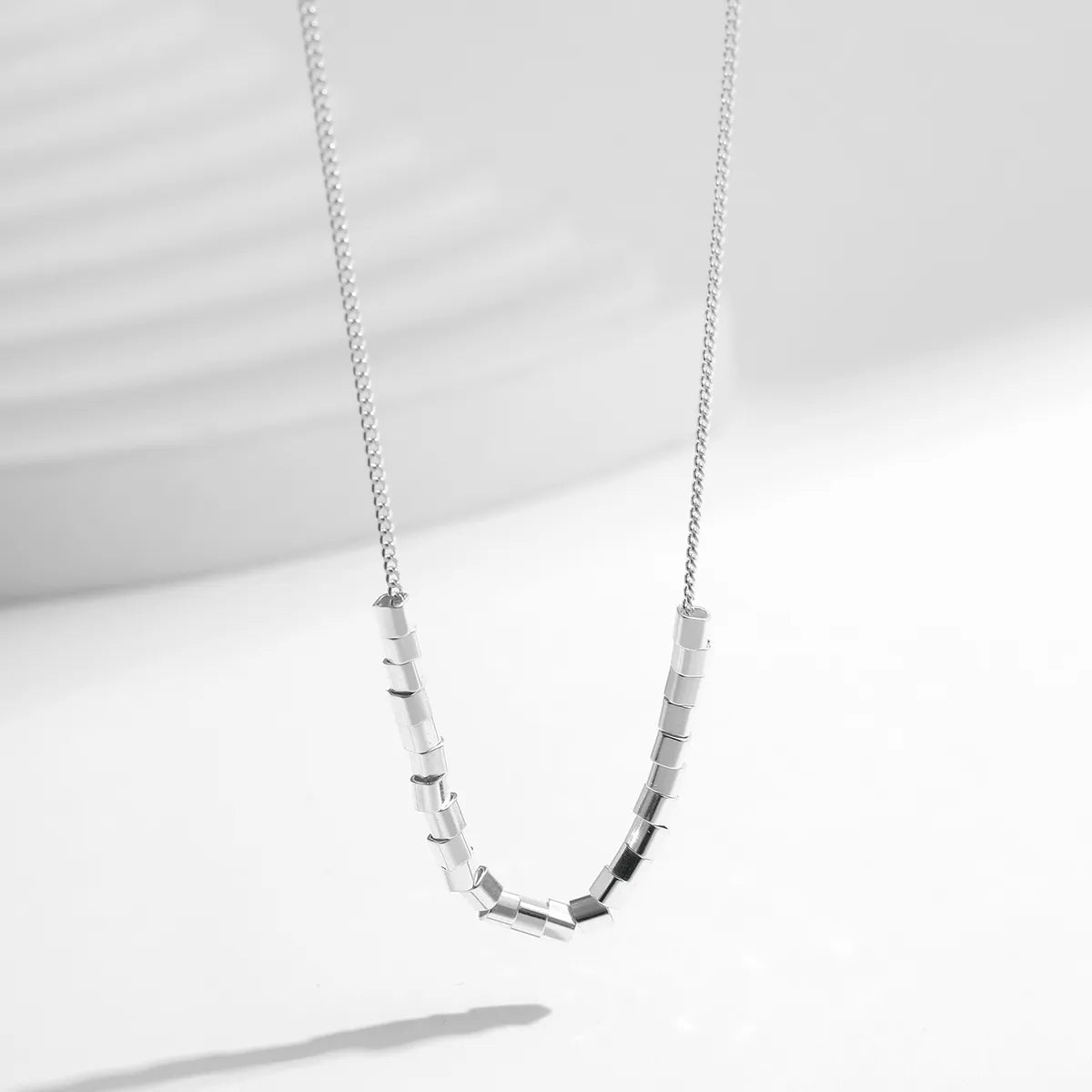 Ig Style Basic Simple Style Geometric Sterling Silver Plating Silver Plated Necklace