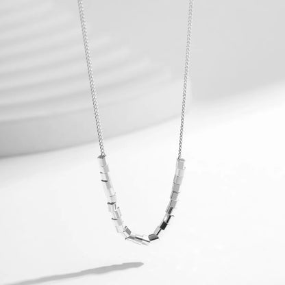 Ig Style Basic Simple Style Geometric Sterling Silver Plating Silver Plated Necklace