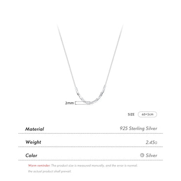 Ig Style Basic Simple Style Geometric Sterling Silver Plating Silver Plated Necklace