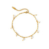 Wholesale Jewelry IG Style Beach Simple Style Geometric Solid Color 201 Stainless Steel 304 Stainless Steel 18K Gold Plated Stoving Varnish Anklet