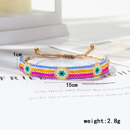 IG Style Cartoon Character Heart Shape Eye Glass Knitting Women's Bracelets