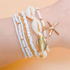 IG Style Casual Beach Starfish Shell Alloy Seed Bead Wholesale Bracelets