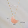 IG Style Casual Geometric Sector Moon Natural Stone Titanium Steel Natural Stone Pendant Necklace Necklace In Bulk