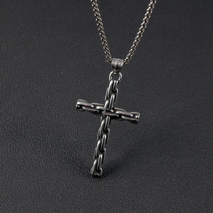 IG Style Casual Modern Style Cross Helmet Airplane 304 Stainless Steel Polishing Men'S Pendant Necklace