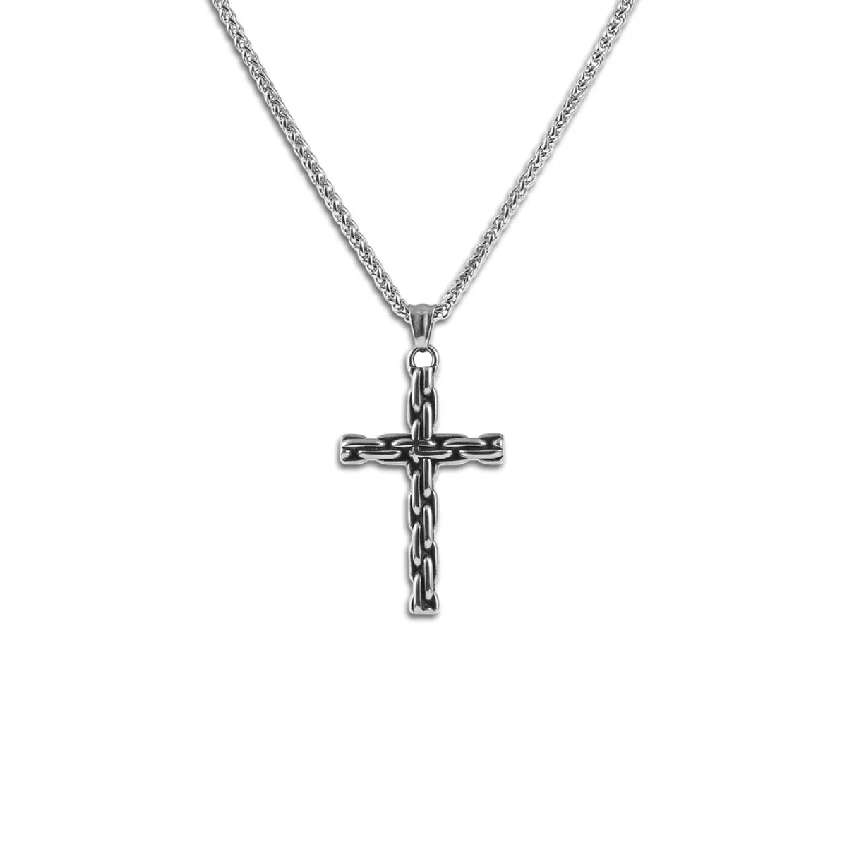 IG Style Casual Modern Style Cross Helmet Airplane 304 Stainless Steel Polishing Men'S Pendant Necklace