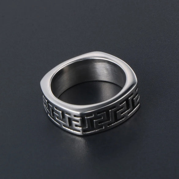 IG Style Casual Modern Style Symbol 304 Stainless Steel Polishing Men'S Rings