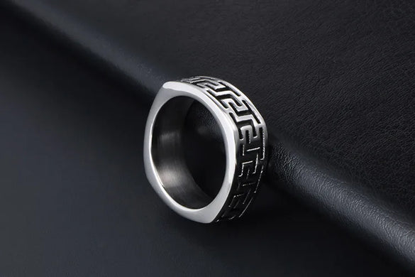IG Style Casual Modern Style Symbol 304 Stainless Steel Polishing Men'S Rings