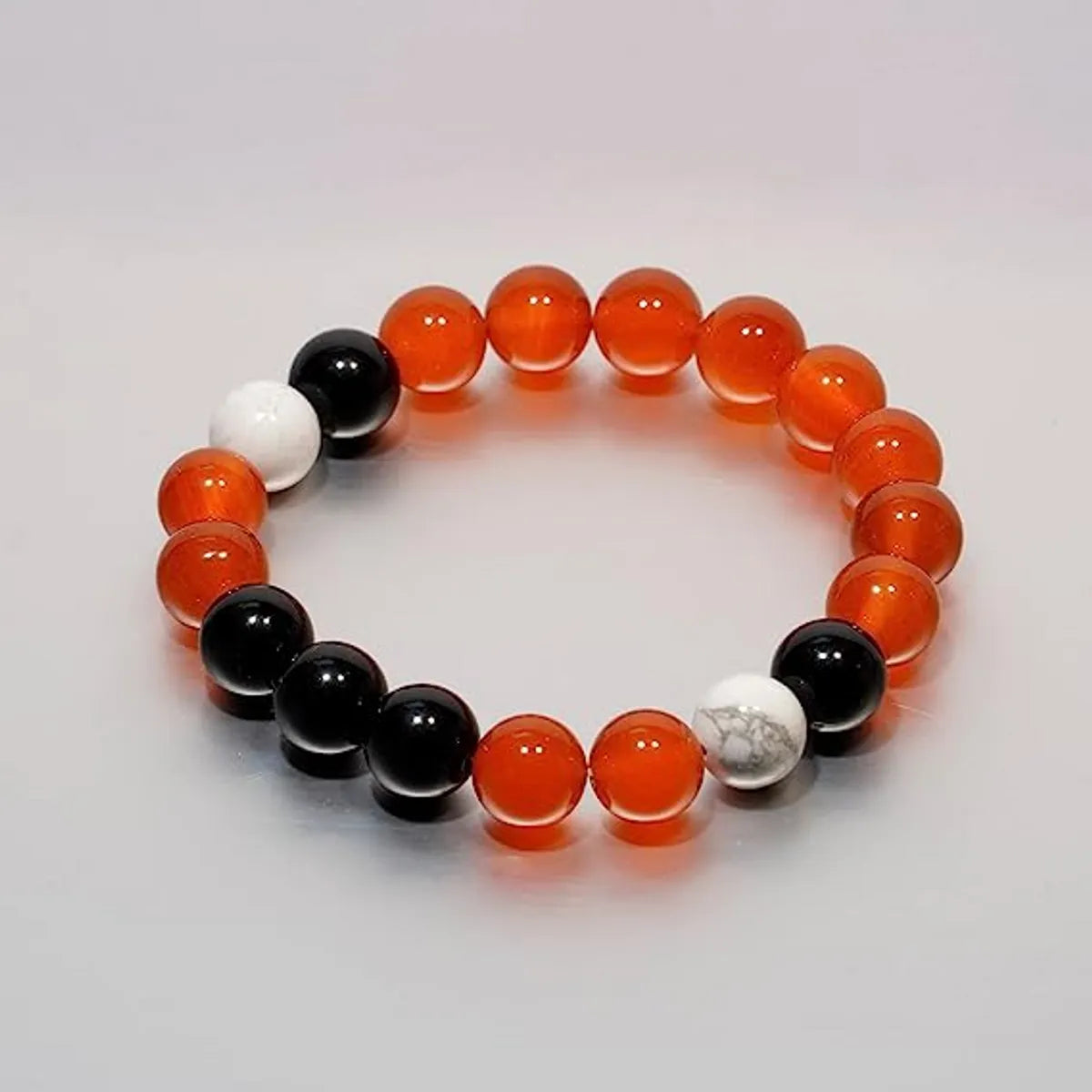 Ig Style Casual Round Multicolor Natural Stone Beaded Unisex Bracelets