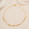 Wholesale Jewelry IG Style Casual Round 304 Stainless Steel Moonstone Beaded Plating Bracelets Necklace